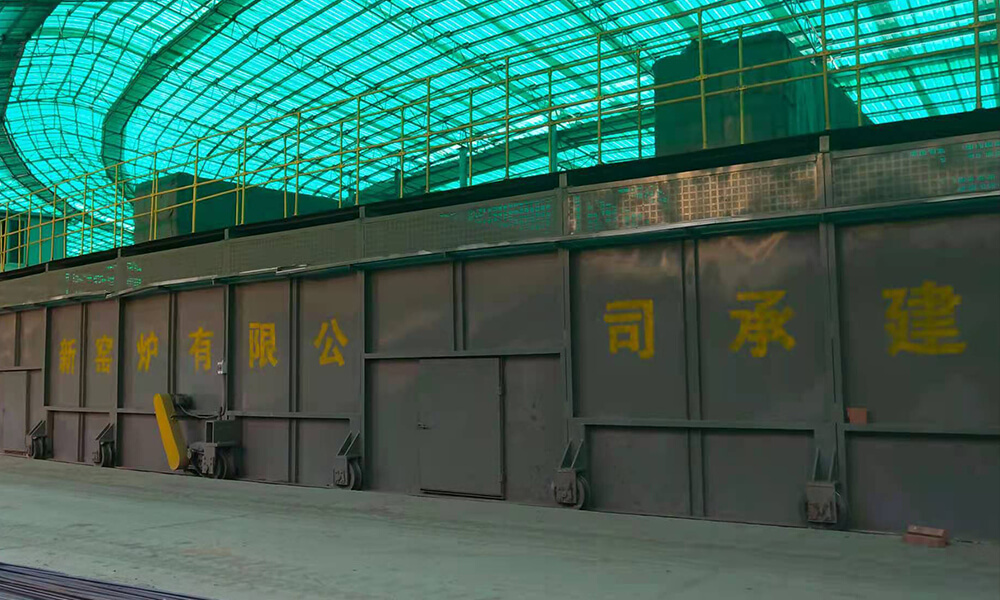 云南宣威12.98m移動(dòng)式隧道窯